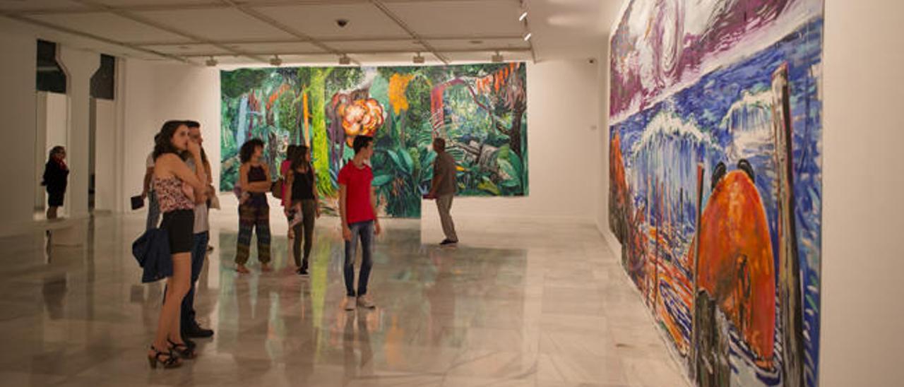 Imagen de la exposición &#039;Pintura bélica&#039; (&#039;War Painting&#039;), del artista Abraham Lacalle, actualmente en el Centro Atlántico de Arte Moderno (CAAM).