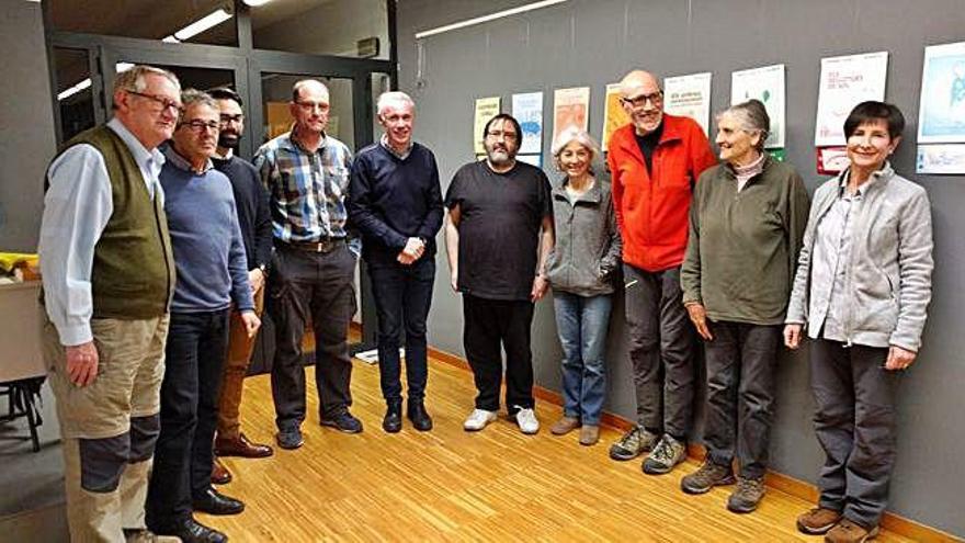 Els ponents a la presentació del llibre sobre la vall de Sàlteguet