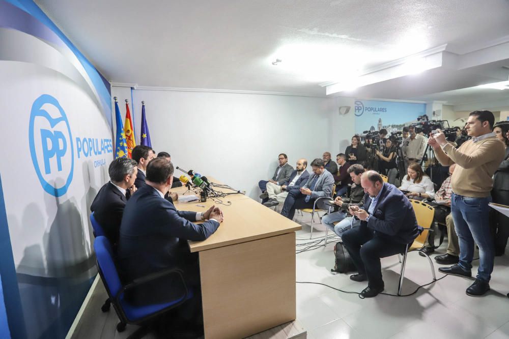 Visita del secretario general del PP nacional, Teodoro García Egea a Orihuela