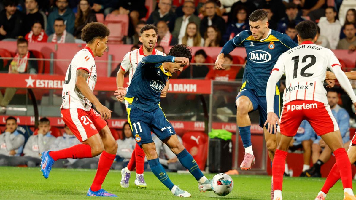 Pere Milla y Roberto tuvieron ocasiones frente al Girona