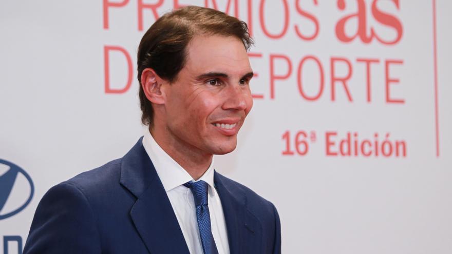 El tenista español Rafa Nadal durante la Gala de los Premios AS 2022