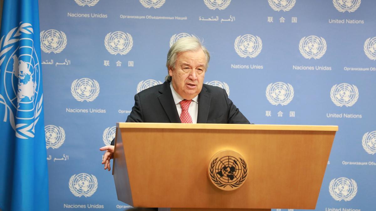 El secretario general de la ONU, António Guterres.