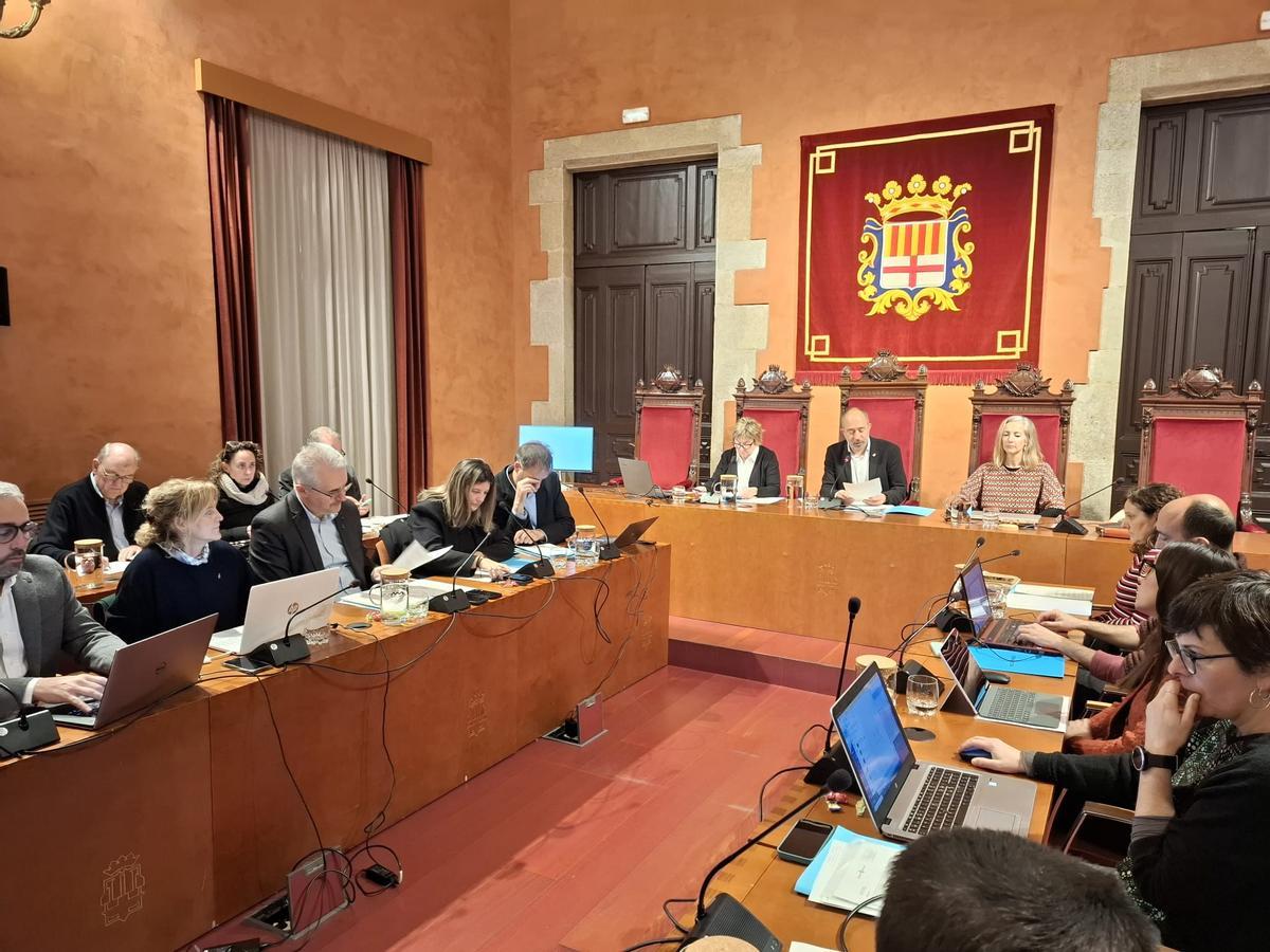 Imatge del ple municipal d'aquest dijous a Manresa