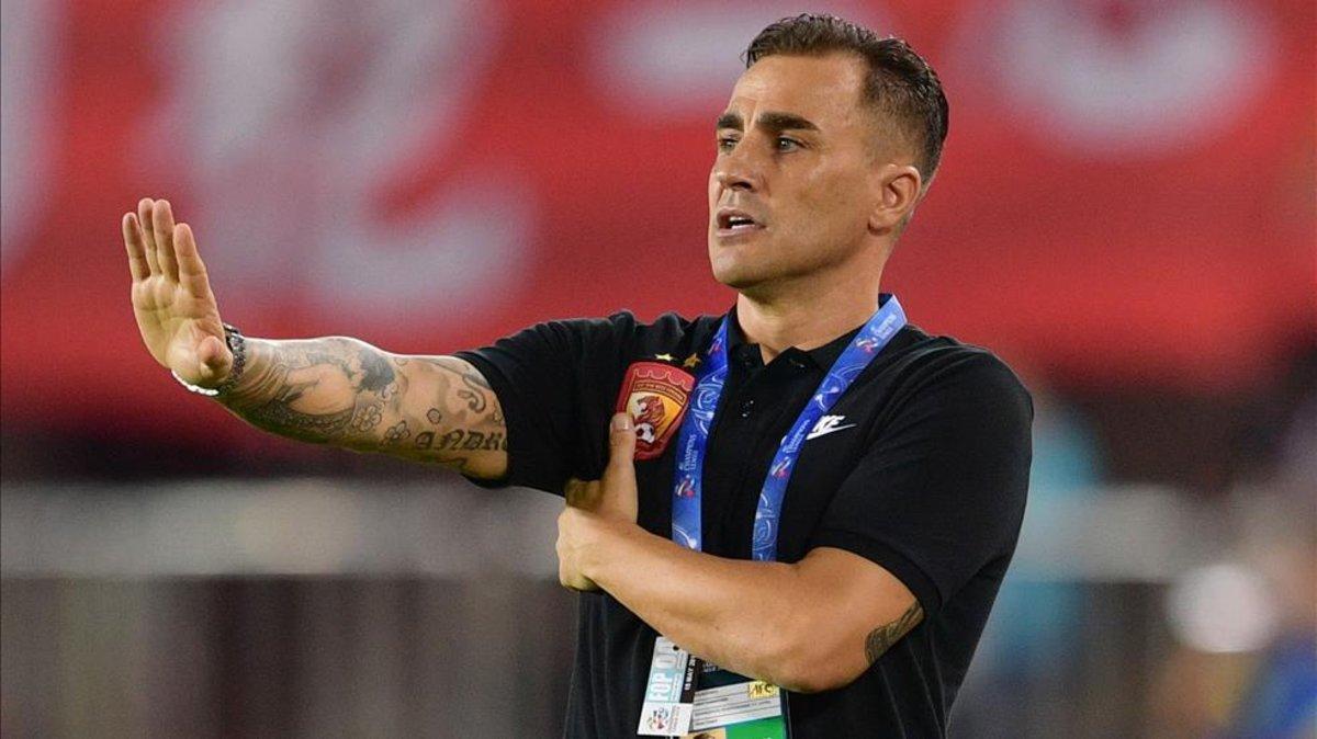 Fabio Cannavaro compaginará el trabajo de entrenador del Guangzhou Evergrande con el de seleccionador de China