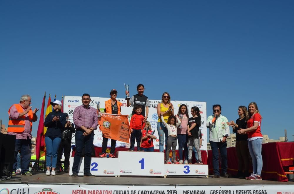 Ganadores de la Media Maratón de Cartagena