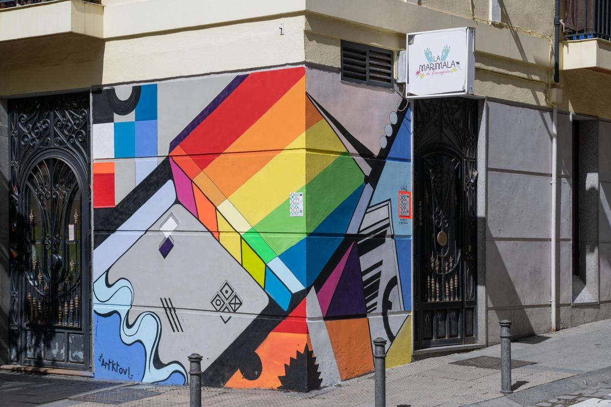 El mural de Artktovi en Lavapiés.