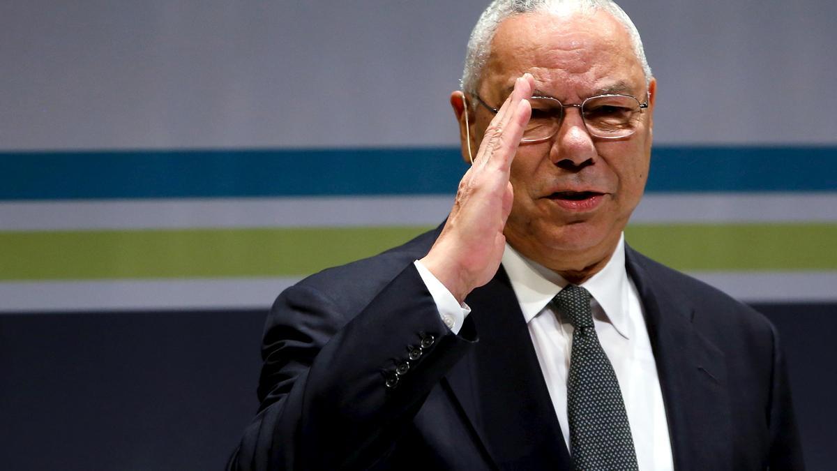 Collin Powell durant un acte el 2015