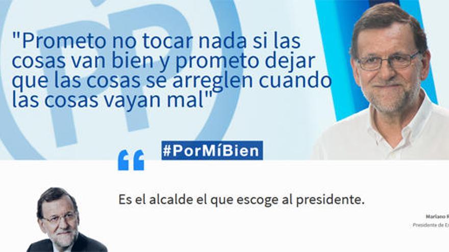 La página web satírica de Mariano Rajoy.