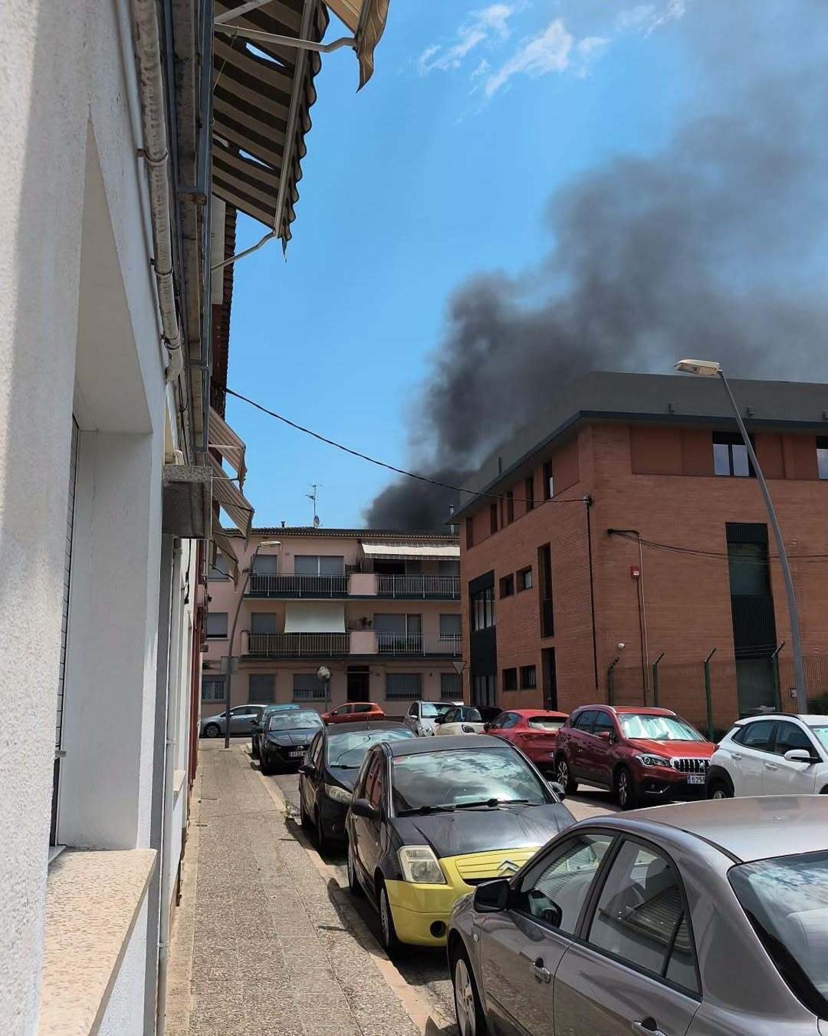 L'incendi del barri de Pont Major d Girona.
