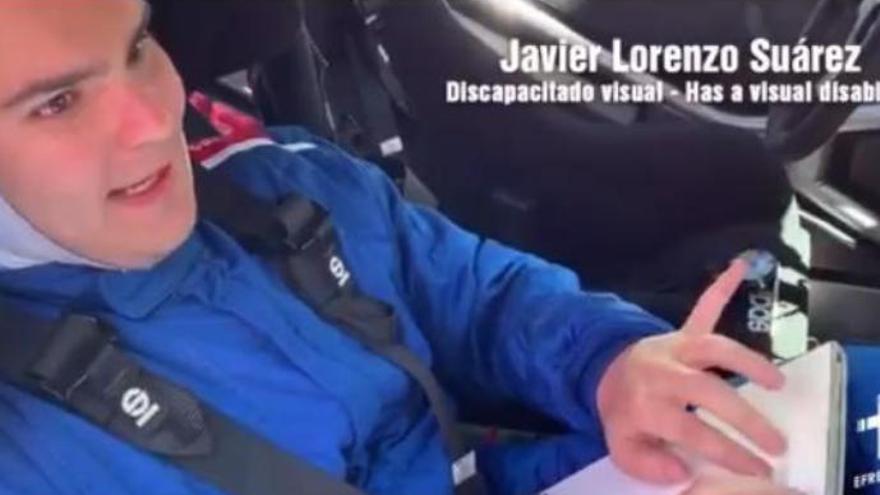 Javier Lorenzo, el copiloto ciego del Rally Islas Canarias