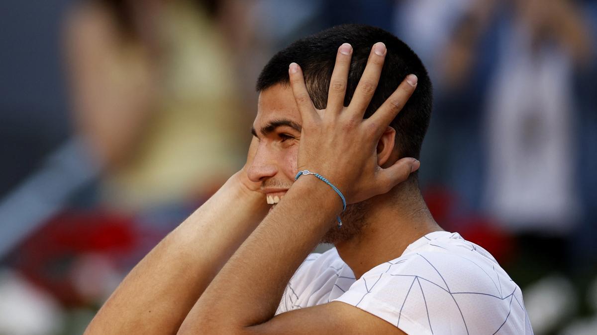 Carlos Alcaraz, asombrado tras ganar a Nadal