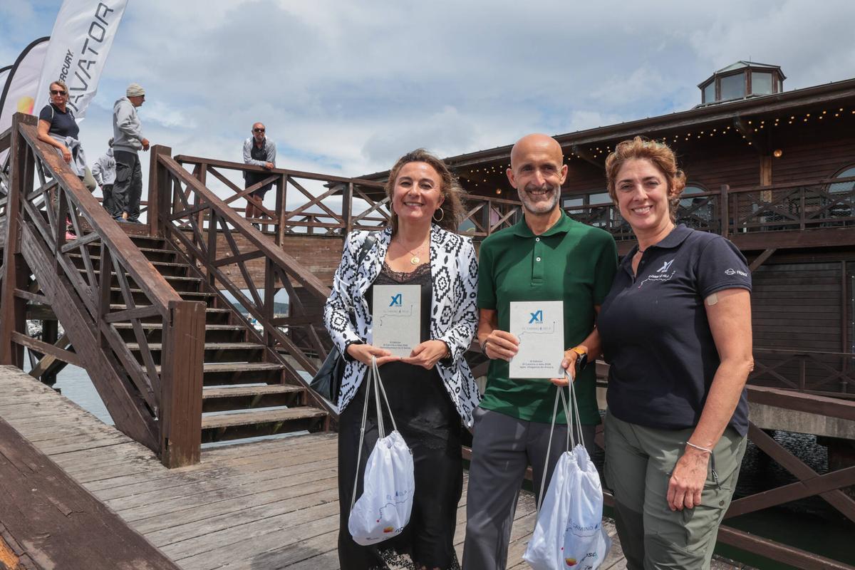Mancomunidade y Concello dieron la bienvenida a la expedición.