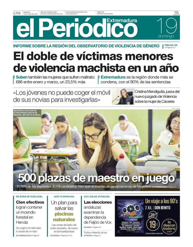 Consulta la portada correspondiente al día 19 de junio del 2022