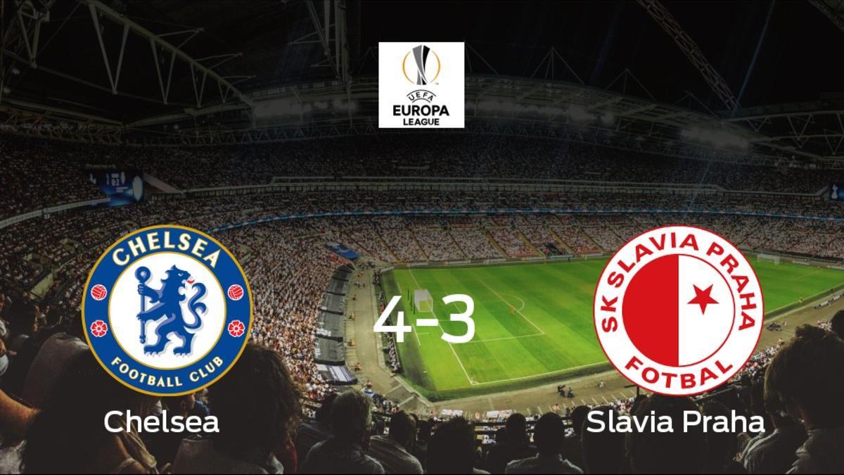 El Slavia Praha se queda fuera de la Europa League tras perder 4-3 frente al Chelsea