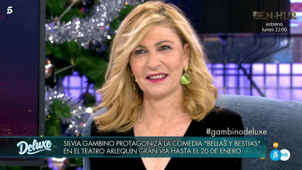 Silvia Gambino en una participación en el programa de Telecinco &#039;Deluxe&#039;