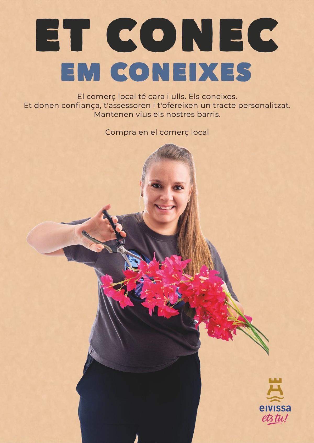 Clara Torres, florista del Mercat Nou
