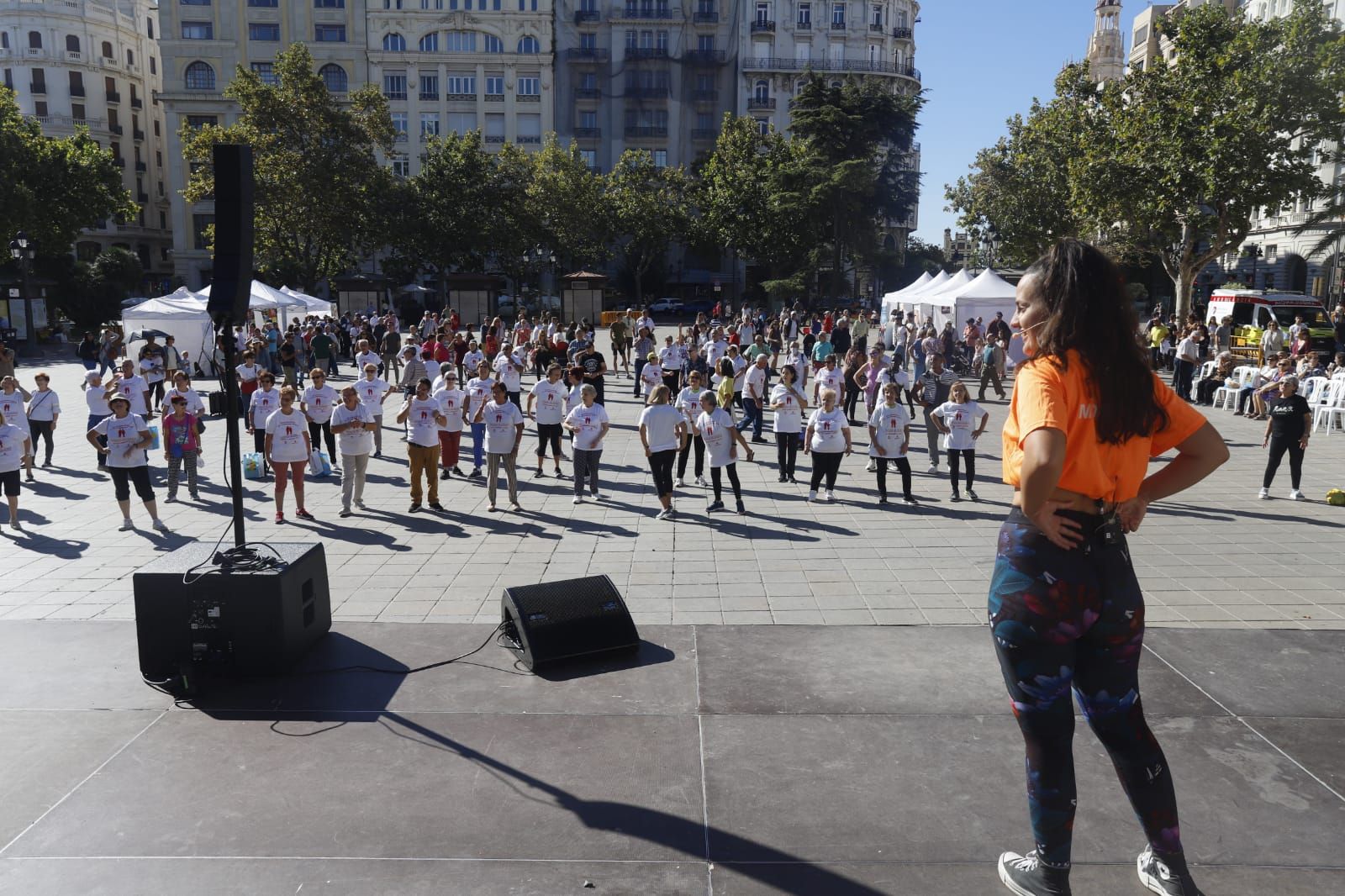 Día de las personas mayores en la plaza del Ayuntamiento