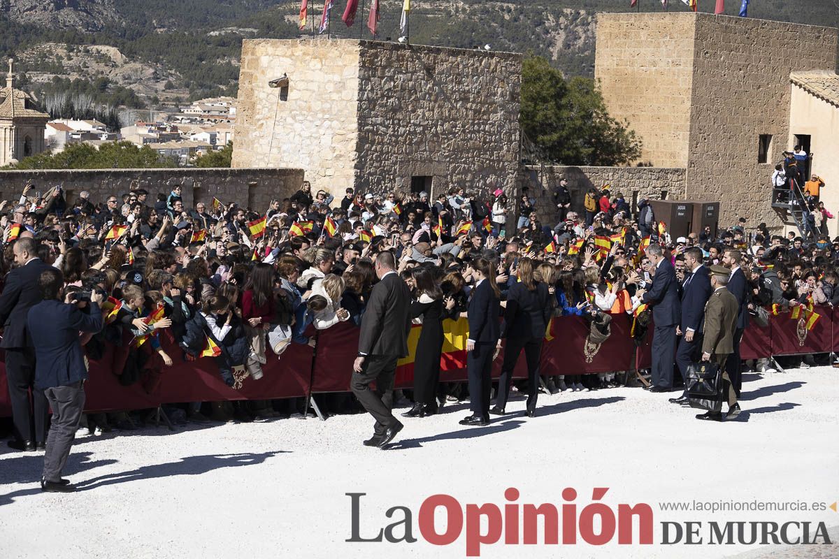 Visita de los reyes de España a Caravaca (explanada de la Basílica)