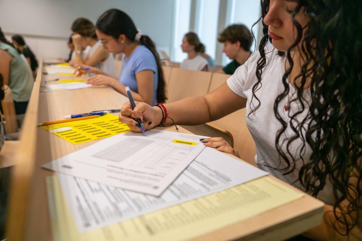 Primer exámen de las PAU en la Facultat de Dret de la UB