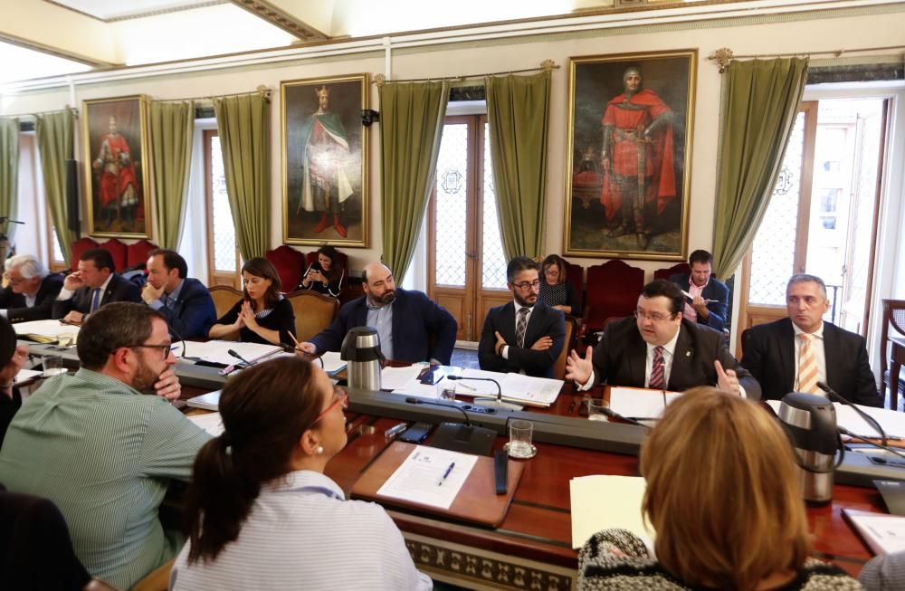 Plano en el Ayuntamiento de Oviedo