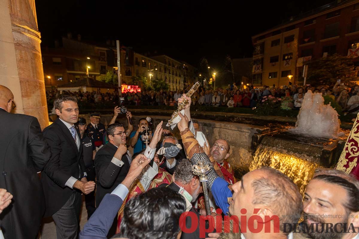 Procesión del Baño y parlamento en las Fiestas de Caravaca