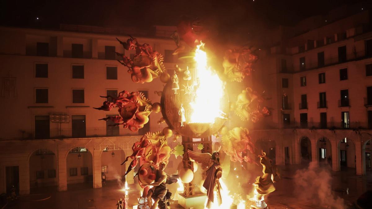Mapa con los horarios definitivos de la Cremà 2026: cuándo se queman todas las hogueras en Alicante