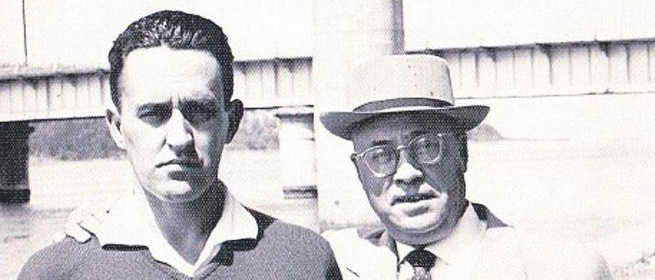 Jesús Martínez, a la izquierda, con Antonio García y Bellido en 1963.