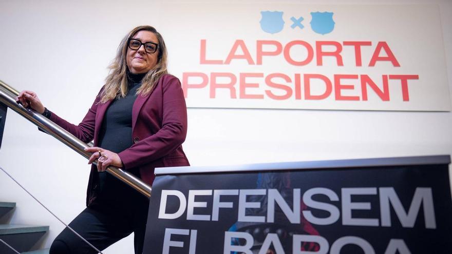 Entrevista a Elena Fort, responsable de Espai Barça, durante la campaña electoral del FC Barcelona