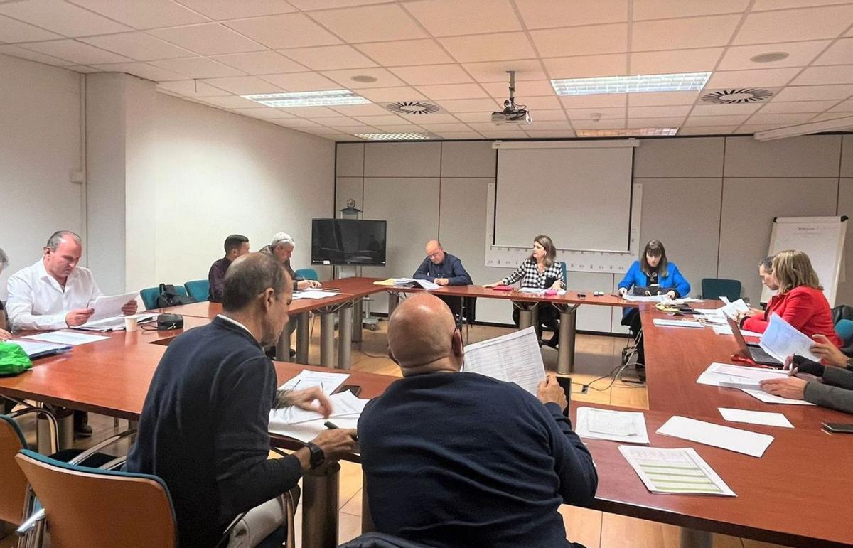 Momento de la negociación de la mesa sectorial de Sanidad celebrada ayer.