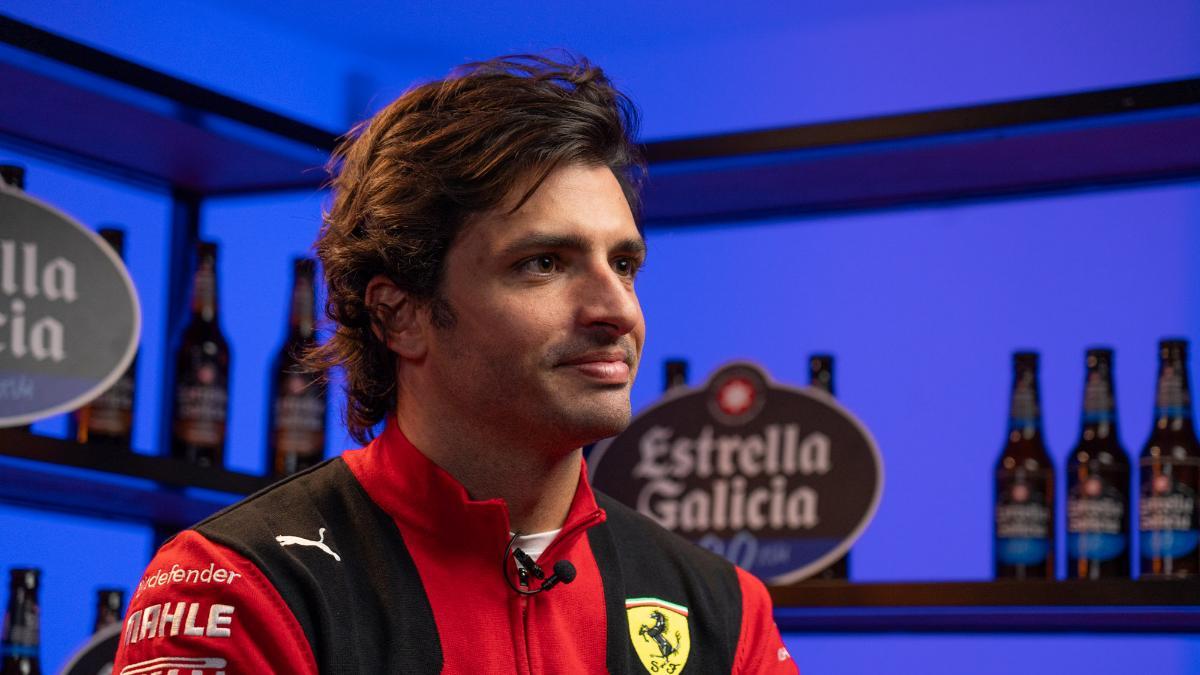 Carlos Sainz, durante el evento organizado por su patrocinador en Madrid