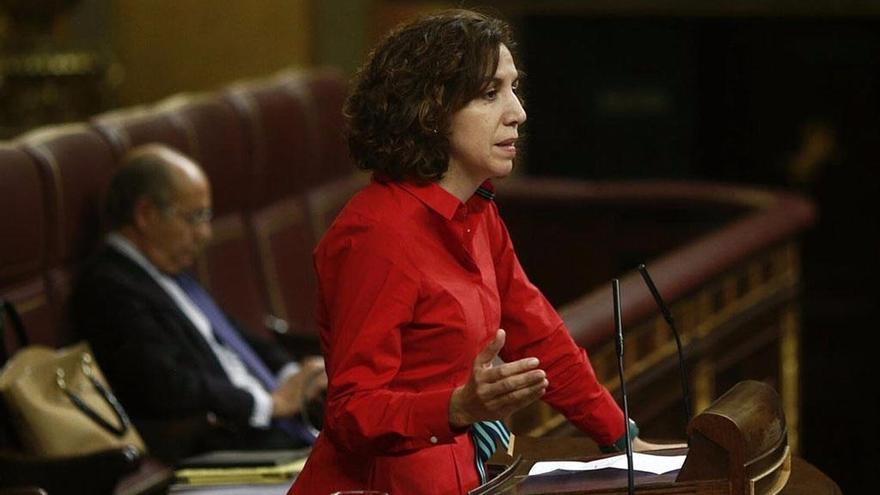 Irene Lozano, en el Congreso de los Diputados, durante su actividad política.