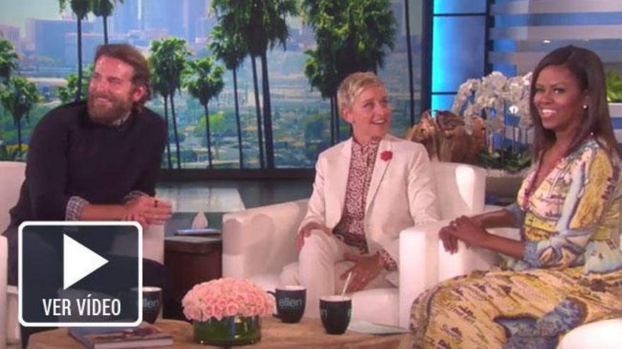 Así sorprendió Bradley Cooper a Michelle Obama en el programa de DeGeneres