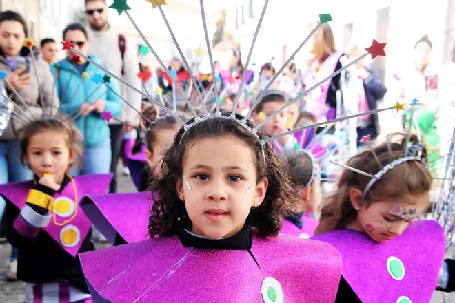 Desfile infantil de Carnaval del Colegio El Llano de Monesterio