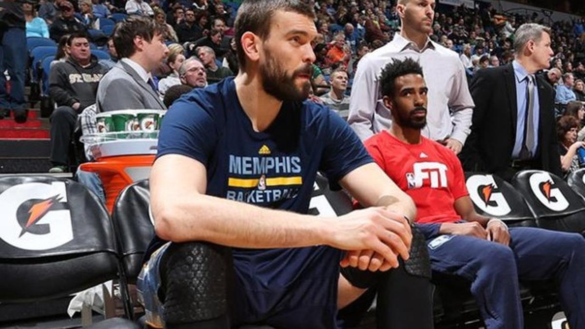 Marc Gasol solo podrá animar a sus compañeros desde el banquillo esta temporada