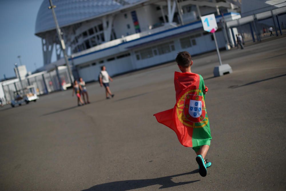 Las aficiones del Portugal - España