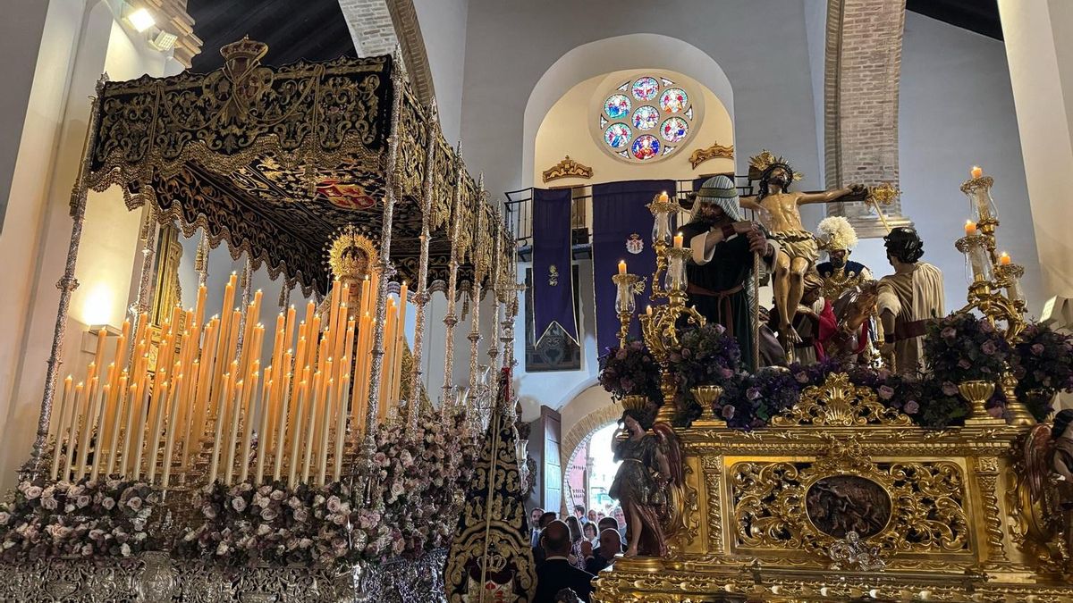 Entorno de Santa Catalina. La Hermandad de la Exaltación saldrá a la calle en apenas tres horas.