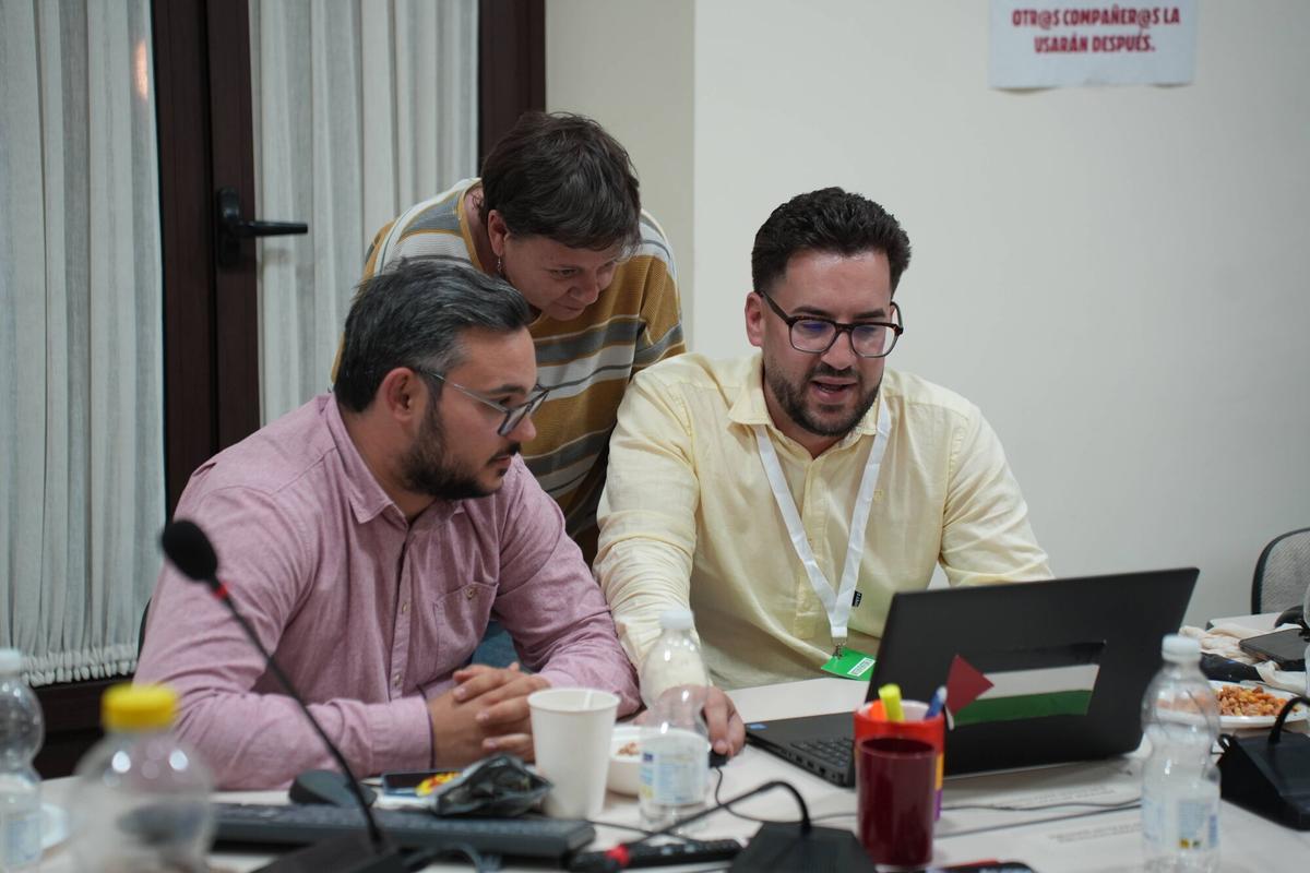 La noche electoral en la sede de Por Andalucía, en imágenes La noche electoral en la sede de Por Andalucía, en imágenes