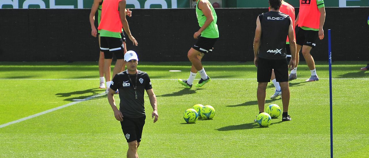 Uno de los últimos entrenamientos del Elche CF antes de acabar la Liga