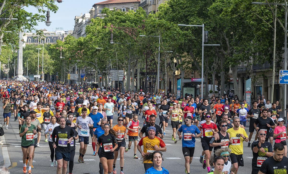 La Cursa de El Corte Inglés por el Passeig de Gràcia