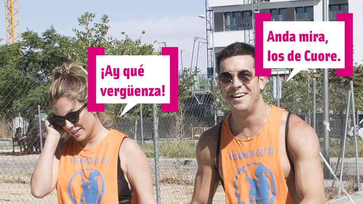 Mario Casas y Blanca Suarez llegando al Orgullo de Madrid