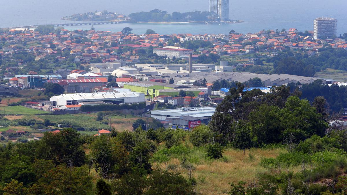 Vista de la ciudad de Vigo, con la ría al fondo