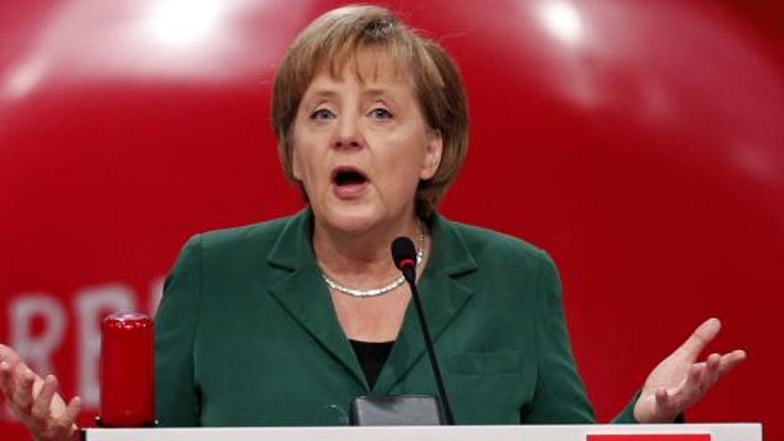 Angela Merkel, durante un acto de esta semana.