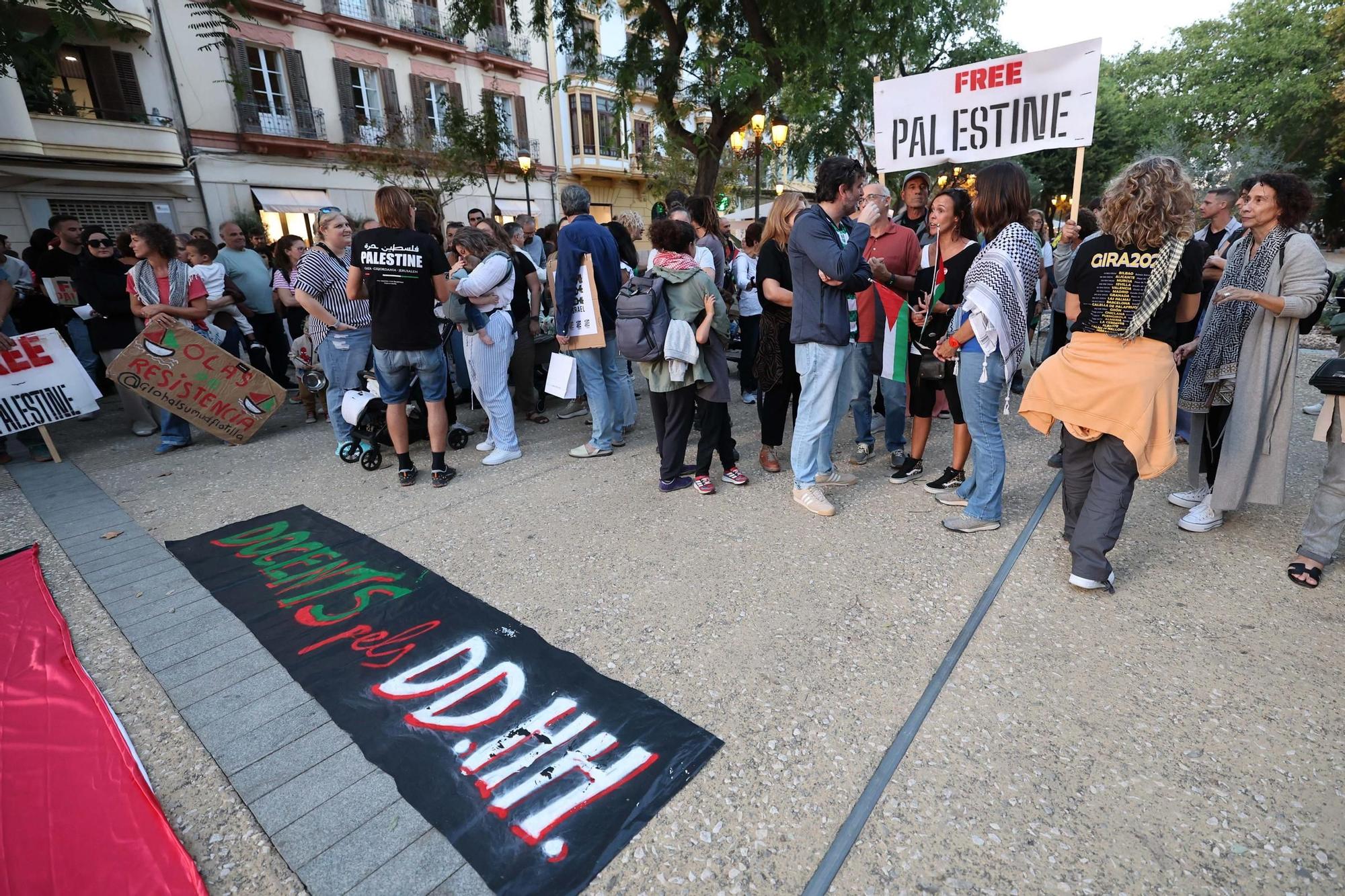 Manifestación en Ibiza en solidaridad con el pueblo palestino