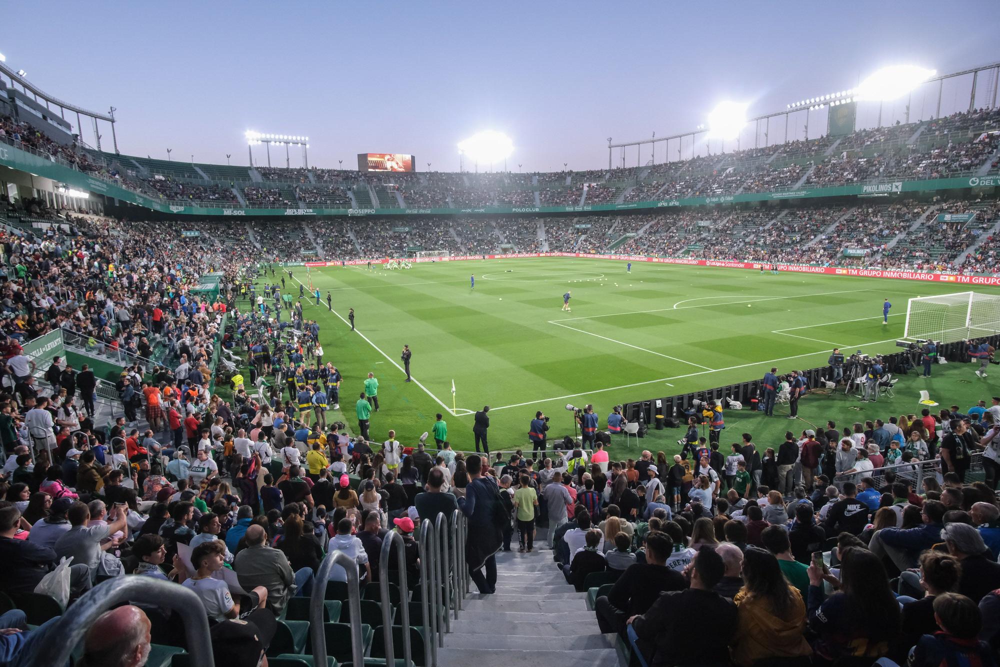 Así se ha vivido el Elche - Barça en el Martínez Valero