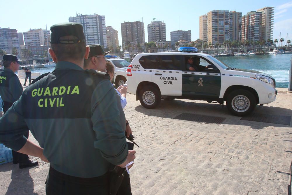 Simulacro en el puerto de Málaga