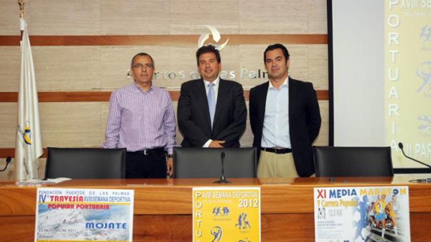 Francisco Sánchez, Luis Ibarra y José Juan Socas en la presentación. i LP/DLP