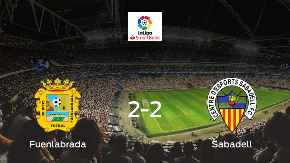 El CF Fuenlabrada y el Sabadell empatan en el Estadio Fernando Torres (2-2)