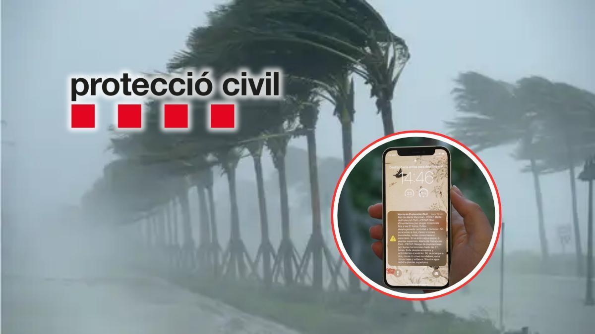 Catalunya prepara un aviso para la población por el viento.