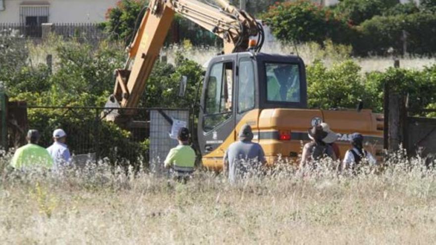 Las excavadoras trabajan en &#039;Las quemadillas&#039;