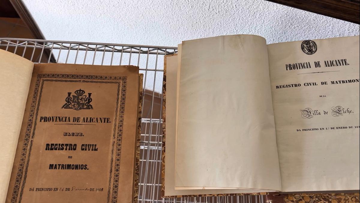 Algunas de las obras restauradas o digitalizadas con la subvención autonómica para el Archivo Histórico de Elche